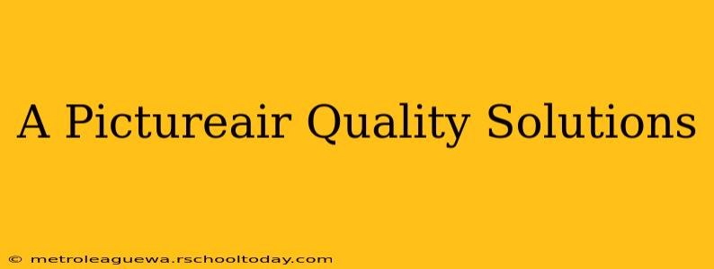 A Pictureair Quality Solutions