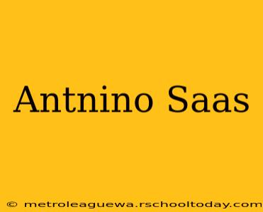 Antnino Saas