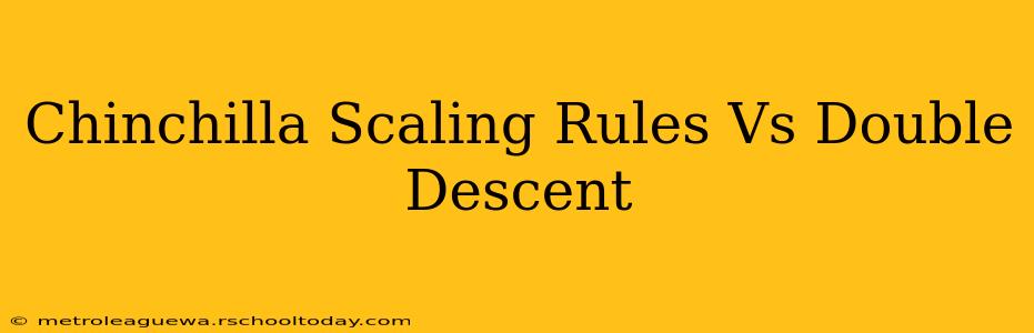 Chinchilla Scaling Rules Vs Double Descent