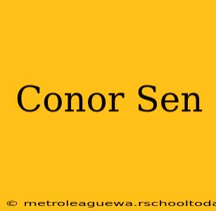 Conor Sen