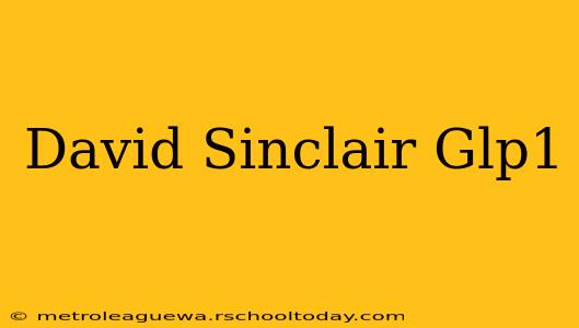 David Sinclair Glp1