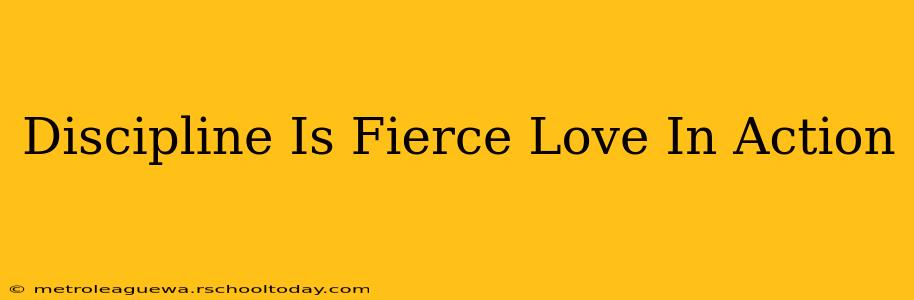 Discipline Is Fierce Love In Action