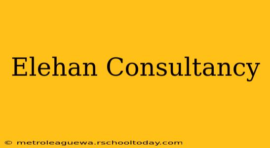 Elehan Consultancy