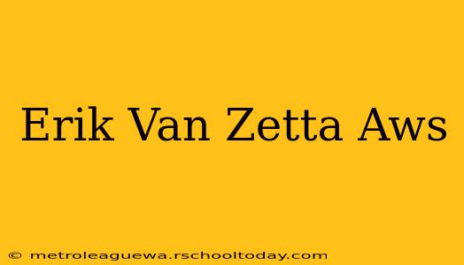 Erik Van Zetta Aws