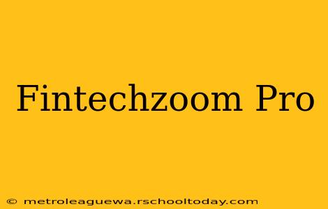 Fintechzoom Pro