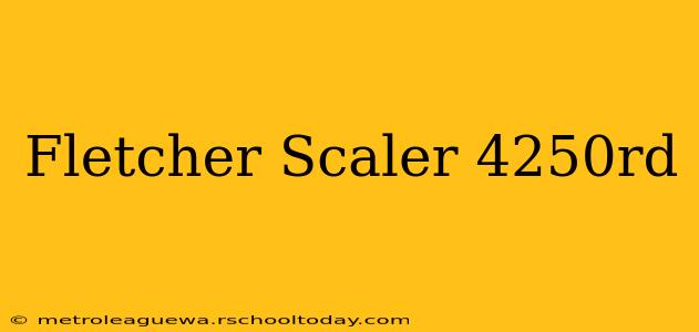 Fletcher Scaler 4250rd