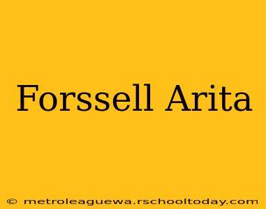 Forssell Arita