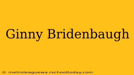 Ginny Bridenbaugh