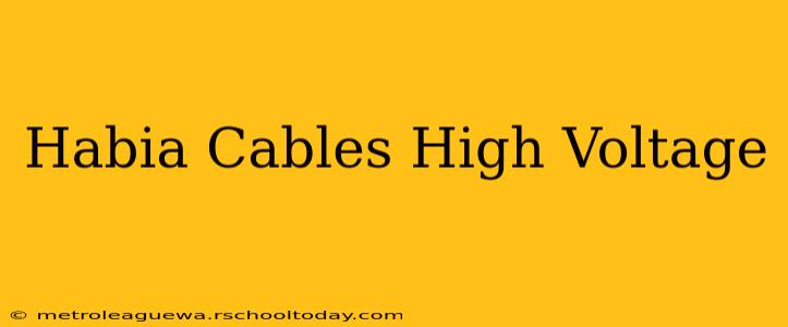 Habia Cables High Voltage