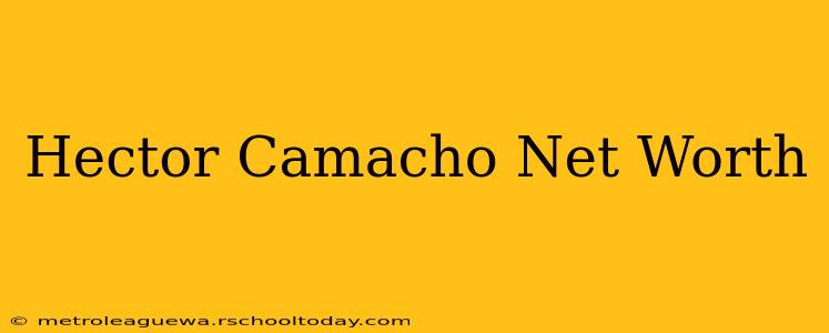 Hector Camacho Net Worth