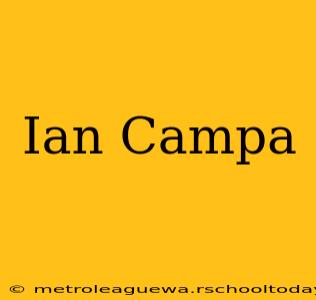 Ian Campa