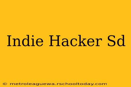 Indie Hacker Sd