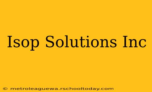 Isop Solutions Inc