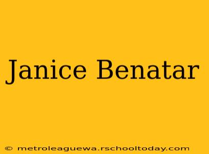 Janice Benatar