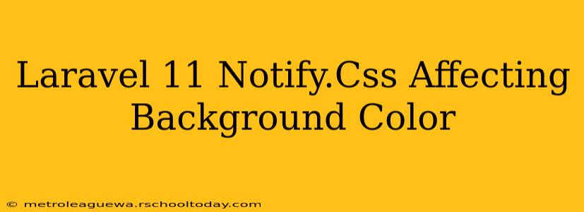 Laravel 11 Notify.Css Affecting Background Color