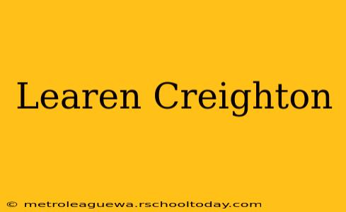 Learen Creighton