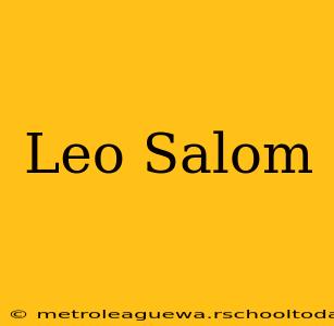 Leo Salom