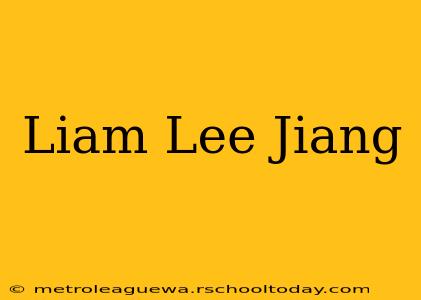 Liam Lee Jiang