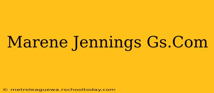 Marene Jennings Gs.Com