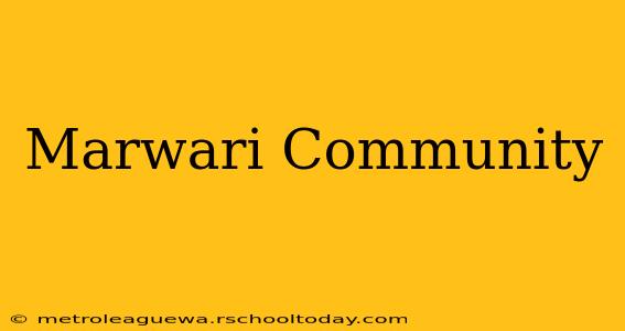 Marwari Community