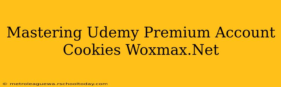 Mastering Udemy Premium Account Cookies Woxmax.Net