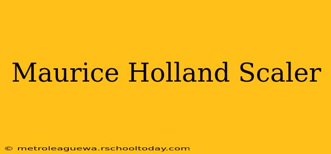 Maurice Holland Scaler