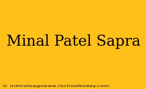 Minal Patel Sapra