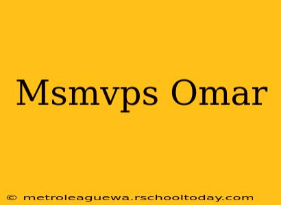 Msmvps Omar