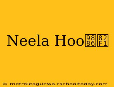 Neela Hoo领英