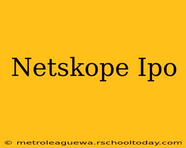 Netskope Ipo