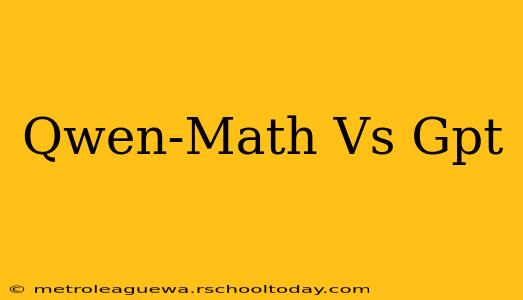 Qwen-Math Vs Gpt