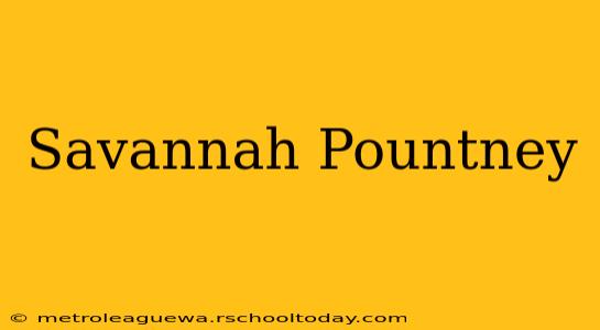 Savannah Pountney