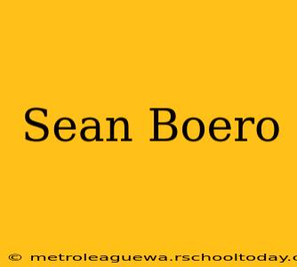 Sean Boero