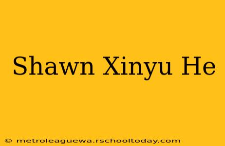 Shawn Xinyu He