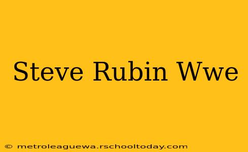 Steve Rubin Wwe