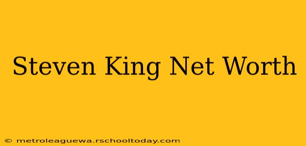 Steven King Net Worth