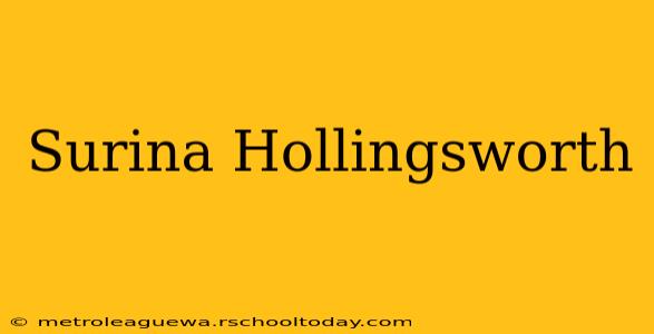 Surina Hollingsworth