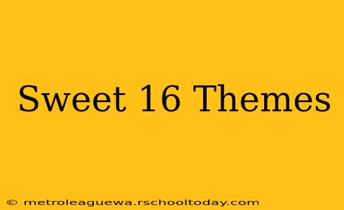 Sweet 16 Themes