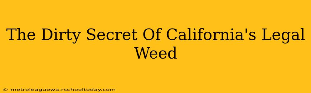 The Dirty Secret Of California's Legal Weed