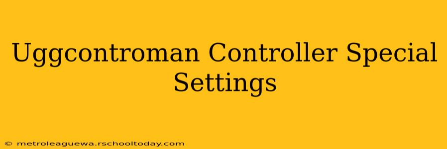 Uggcontroman Controller Special Settings