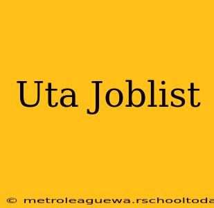 Uta Joblist