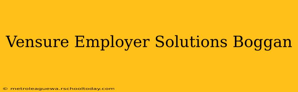 Vensure Employer Solutions Boggan