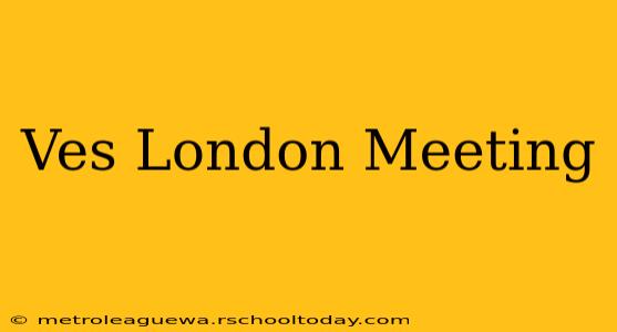 Ves London Meeting