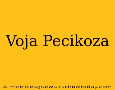 Voja Pecikoza