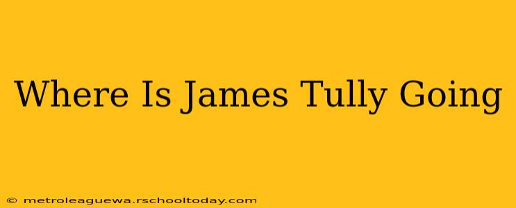 Where Is James Tully Going